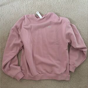 Alo ballet pink accolade crewneck sweatshirt